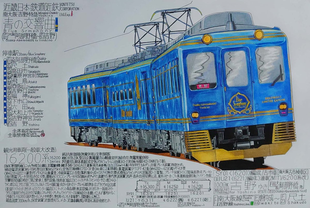 近鉄 青の交響曲 鉄道 描き鉄 絵描きさんと繋がりたい 色鉛筆 ア 出町柳 彩都 アヤ お仕事募集中のイラスト 近鉄 青の交響曲 鉄道 描き鉄 絵描きさんと繋がりたい 色鉛筆 ア 出町柳 彩都 アヤ お仕事募集中のイラスト