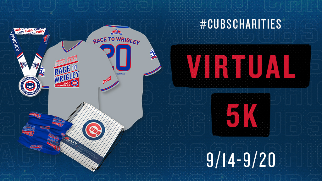 Cubs's tweet photo. Last year’s #RaceToWrigley raised over $400K!

Support #CubsCharities and register to complete this year’s virtual 5K. 👟 https://t.co/wfOHx1bs6i https://t.co/eXCALrJu7B