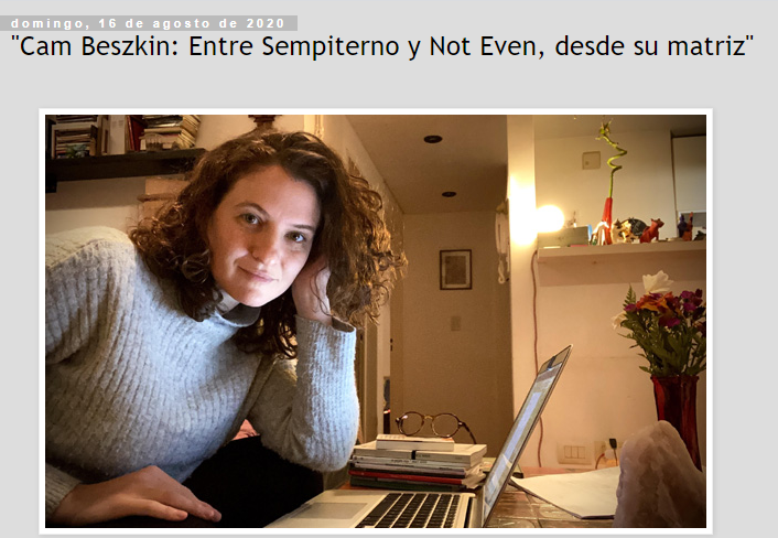 cambeszkin's tweet photo. "Ya tenía muchos temas nuevos, pero la cuarentena engrosó el cancionero, fue la introspección necesaria para toda nueva creación."
¡Muchas gracias, #NotaChat!
▶ https://t.co/x787kkX6aY https://t.co/MD2woCRyPx
