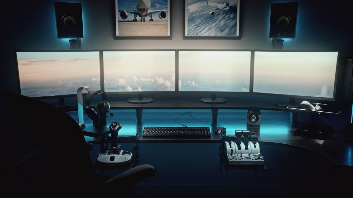 TMThrustmaster's tweet photo. Waiting for the upcoming  #MicrosoftFlightSimulator  be like... You guys are excited for tomorrow?! 👨‍✈️👩‍✈️

In the meantime, pre-order your TCA Officer Pack Airbus Edition: https://t.co/D97QI3JLXB https://t.co/KVDBYnTeeC