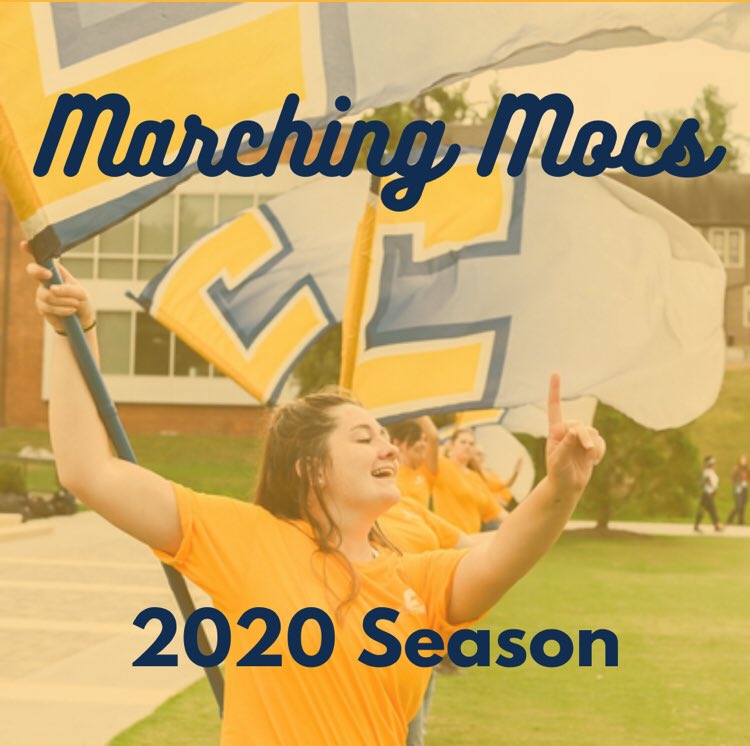 “Although the members of SOCON have voted to postpone fall sports competition, for the UTC Marching Mocs, the show must go on! 🎺 “  💛We can’t wait to see you all today at our FIRST rehearsal of the season!💙 #gomocs #marchingmocs #theshowmustgoon