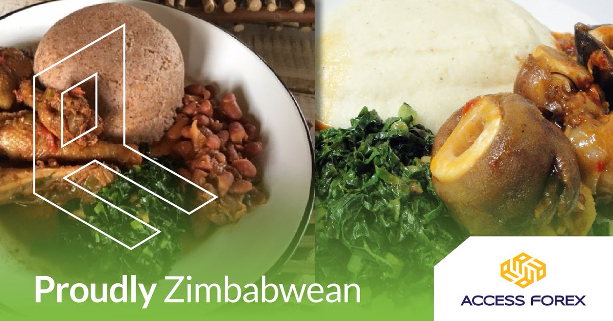 Which one is your favourite Zimbabwean meal?
Like for  sadza and roadrunner and retweet for sadza nemazondo
#MariKumba #ImaliEndleni
#Bringingyouclosertohome
#ChooseAccessForex
#Zimboplate