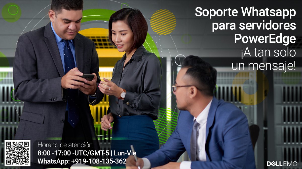DellAyudaPRO's tweet photo. 💬 Ahora el soporte para sus #servidores #PowerEdge está a tan solo un mensaje.
📲 ¡Envíenos un mensaje por #WhatsApp y le asistiremos!

🤳 También puede escanear el código QR y acceder de forma directa. #DellEMC https://t.co/Fofo4VBrBU