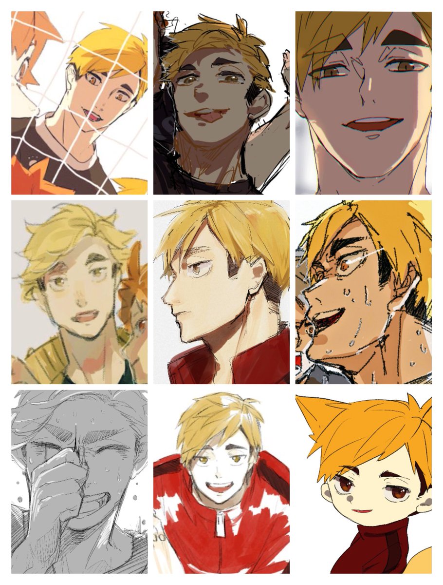 色んな宮侑が見れるタグ 高校生の宮侑よりVの髪型が描き