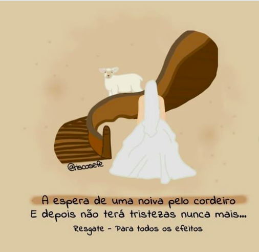 RiscoseFe's tweet photo. A espera de uma noiva pelo cordeiro e depois, não terá tristezas nunca mais... #bandaresgate @bandaresgate @riscosefe https://t.co/ovzzb4eWqi https://t.co/FDhShkjQTf