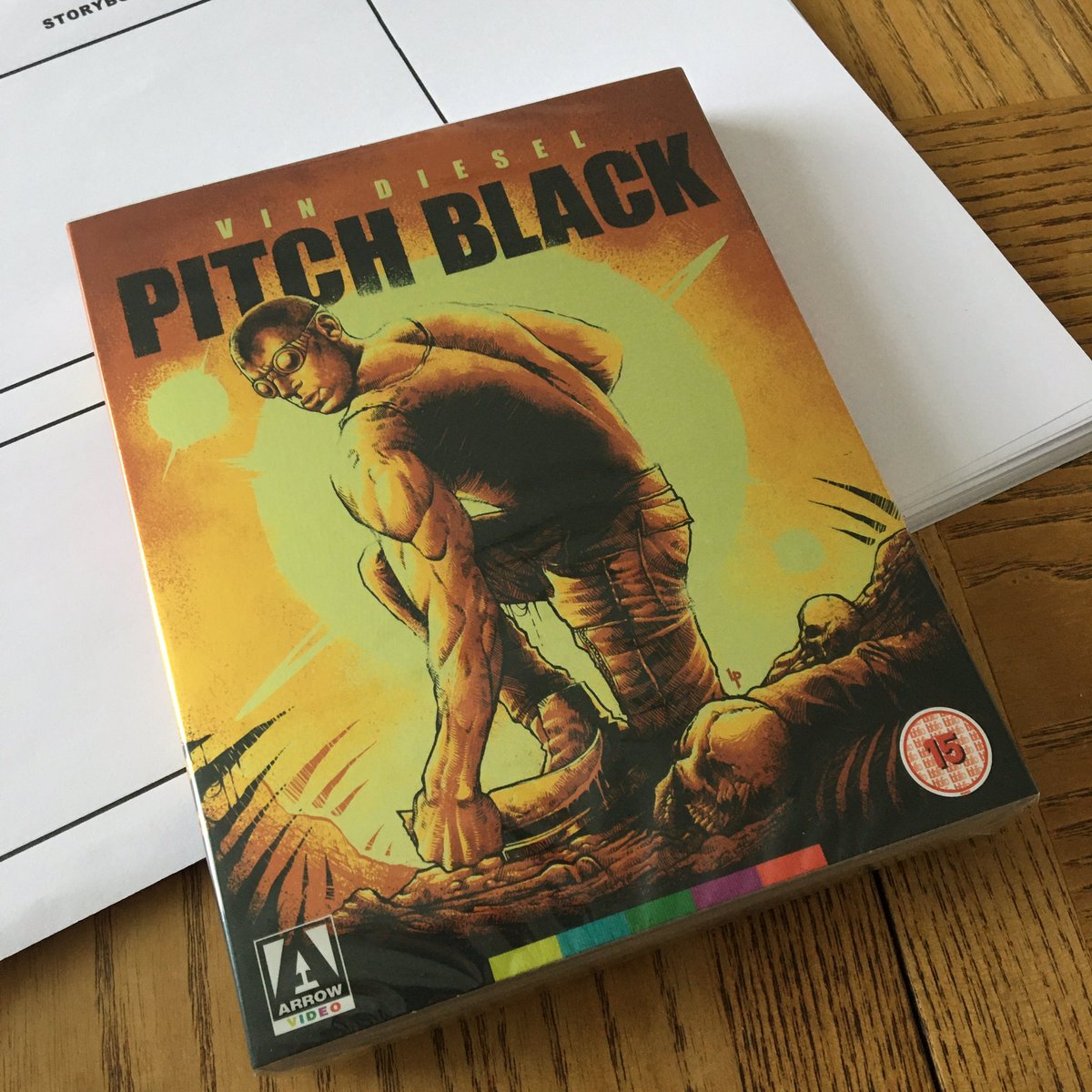 Today’s new delivery. The new Blu ray release of Pitch Black from @ArrowFilmsVideo 
Can’t believe this film is 20 years old already!

#pitchblack #bluray #film #movie #scifi #sciencefiction #davidtwohy #vindiesel #riddick #arrowvideo #creature #bluraycollection #bluraycollector