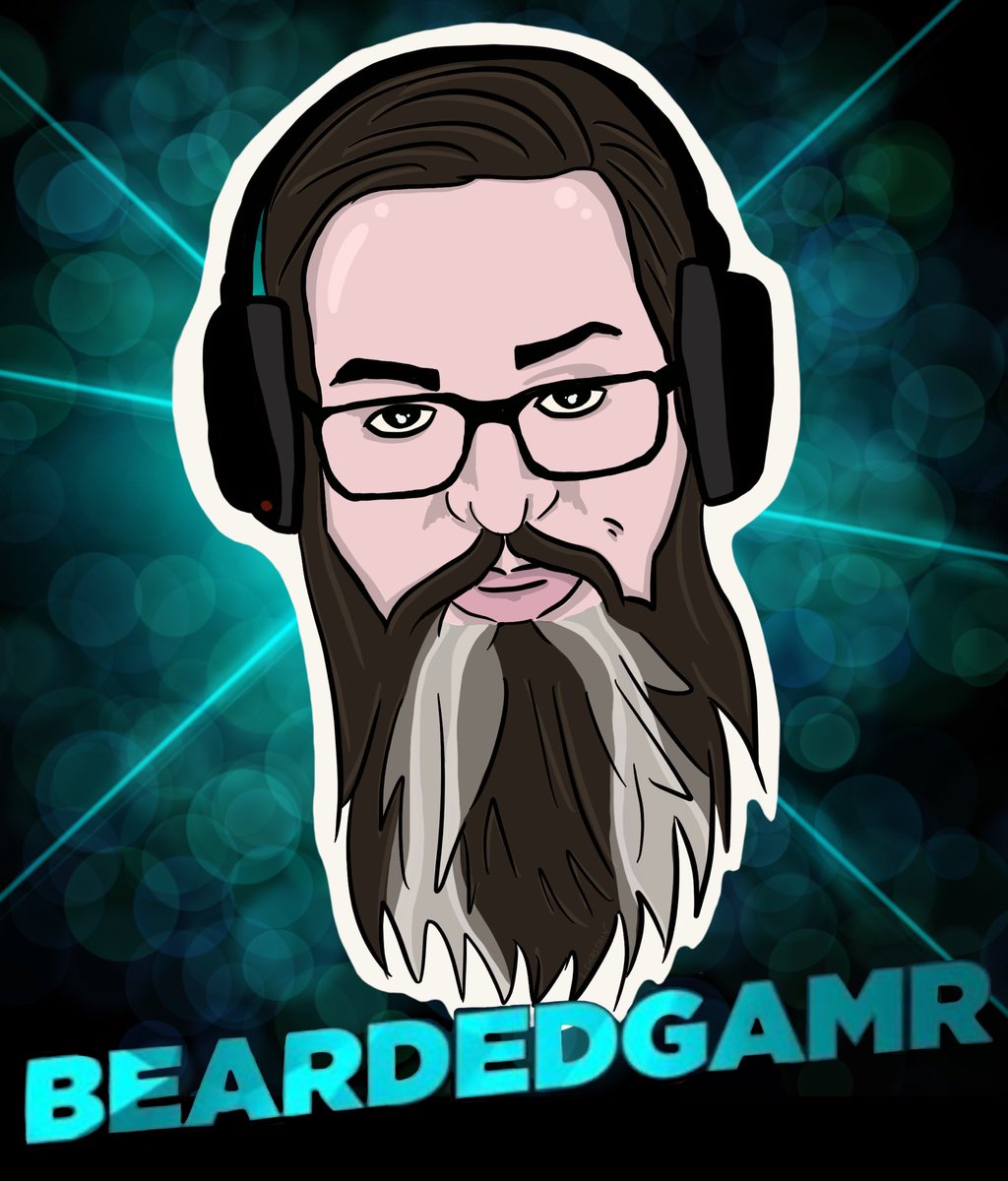 BeardedGamr's tweet photo. This is from the very talented phleah. What an amazing gift!!!! Thank you so much!! #beardbehavior #fanart #art https://t.co/moBYMtqUXB