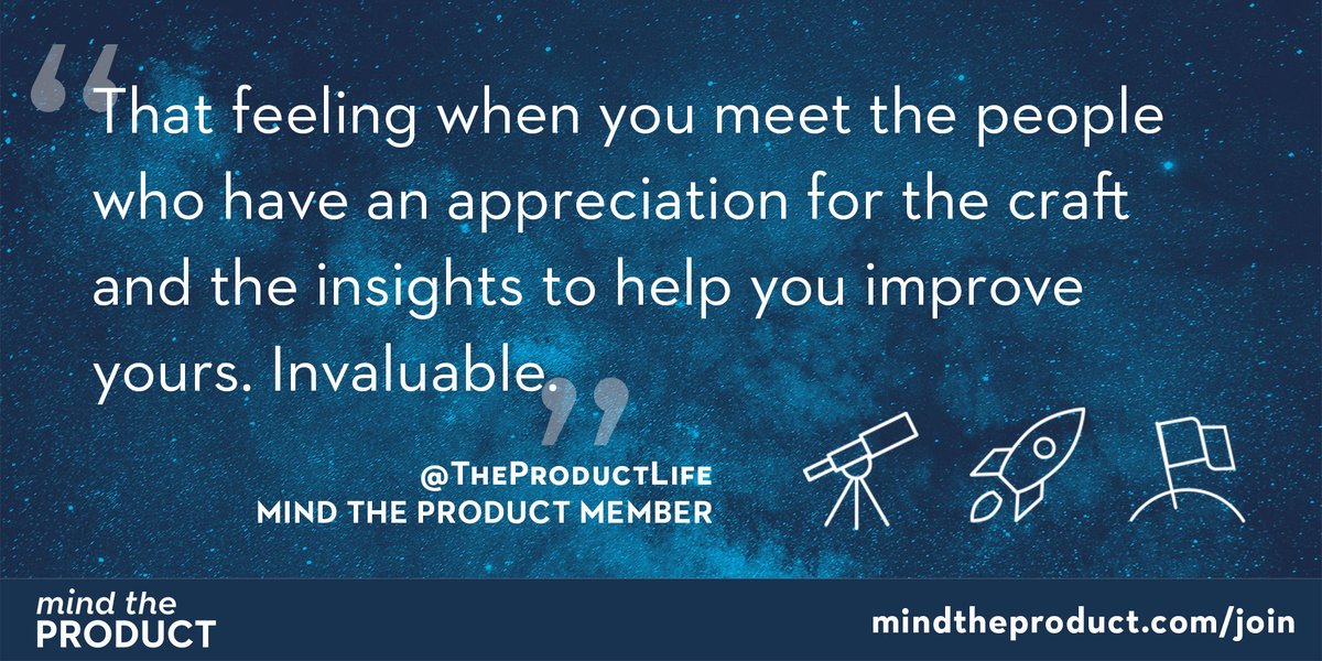 We've got that feeling. So has @theproductlife. Have you? 🧑‍🚀🚀🌏
mindtheproduct.com/join 
#prodmgmt #product #community