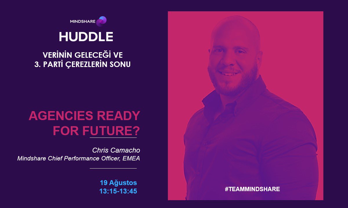 MindshareTurkey's tweet photo. Medya ajansları geleceğe hazır mı? Mindshare EMEA Chief Performance Officer Chris Camacho, gelecekte ajansları nelerin beklediğini ve Mindshare'in bu geleceğe nasıl hazırlandığını anlattığı seans ile bizimle olacak! https://t.co/RhNccnTE7o #TeamMindshare #MSHuddle https://t.co/onRCX23vv6