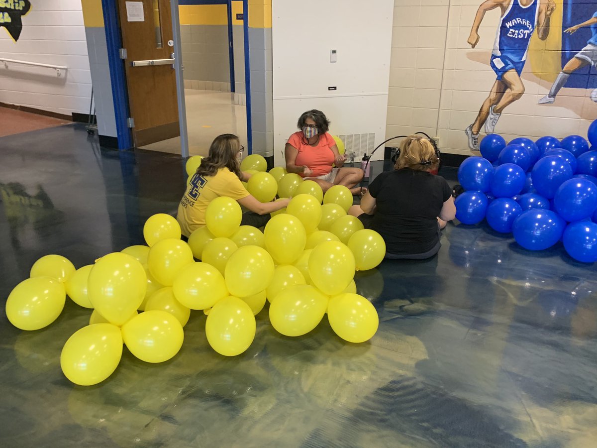 MrsHymanMath's tweet photo. WE are getting ready for our 7th grade Raiders tonight! The amount of math that has been done by teachers this morning makes this math teacher’s heart happy. 🤩 WE can’t wait to welcome our newest Raiders! 💙 @WEMSNews https://t.co/w7NcgR23E0