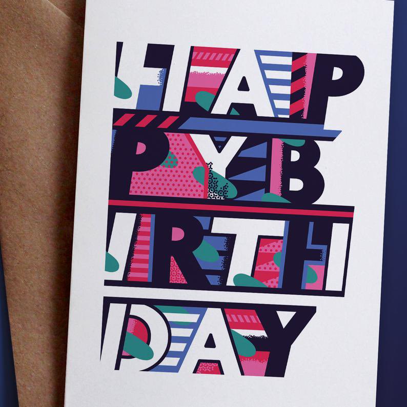 roarspectrum's tweet photo. Celebrate their Birthday with my typographic card 🎉 https://t.co/uuW6qrFaK5 https://t.co/N0GGPunkHz