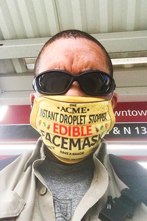 Gus3_BlueMoonCo's tweet photo. Welp, this is my ACME Edible Face mask that don when entering a facility that requires a mask. Outdoors, under 5.5 quadrillion tons of dynamic atmosphere plus a robust understanding of science, I roll au naturel. 😁🤙#MaskItMonday #LooneyTunesCartoons #acme #comedy https://t.co/768mHNfJSG