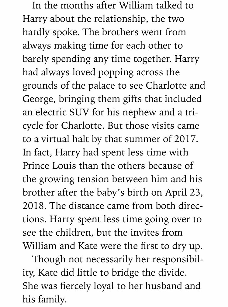 Blaming William fall out for not seeing his Nephews and Neice. Complaining William & Kate were the ones to stop contacting first as if to eradicate or deminish the other party's role.