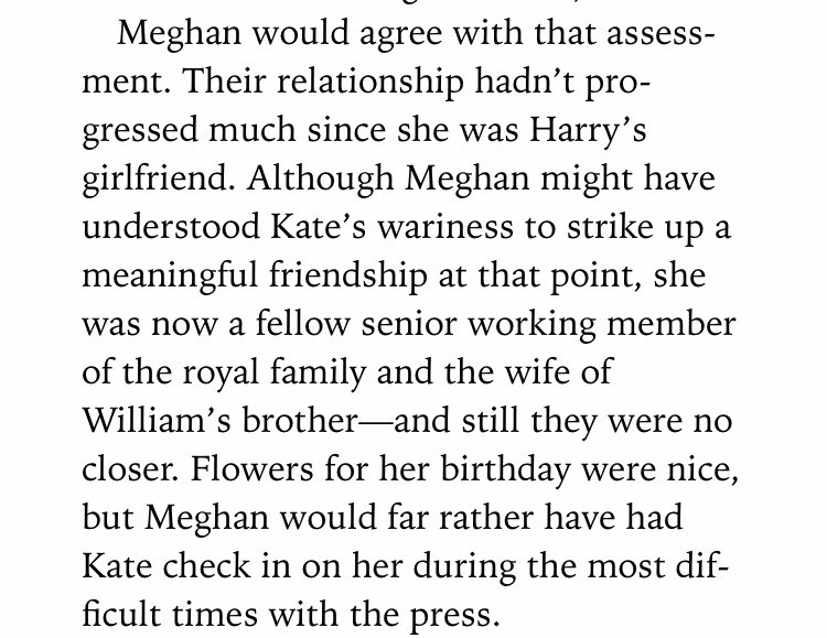 Meghan would agree? How can you make that statement? Blaming and criticising Kate for not being close with Meghan. Complaining flowers weren't "enough."
