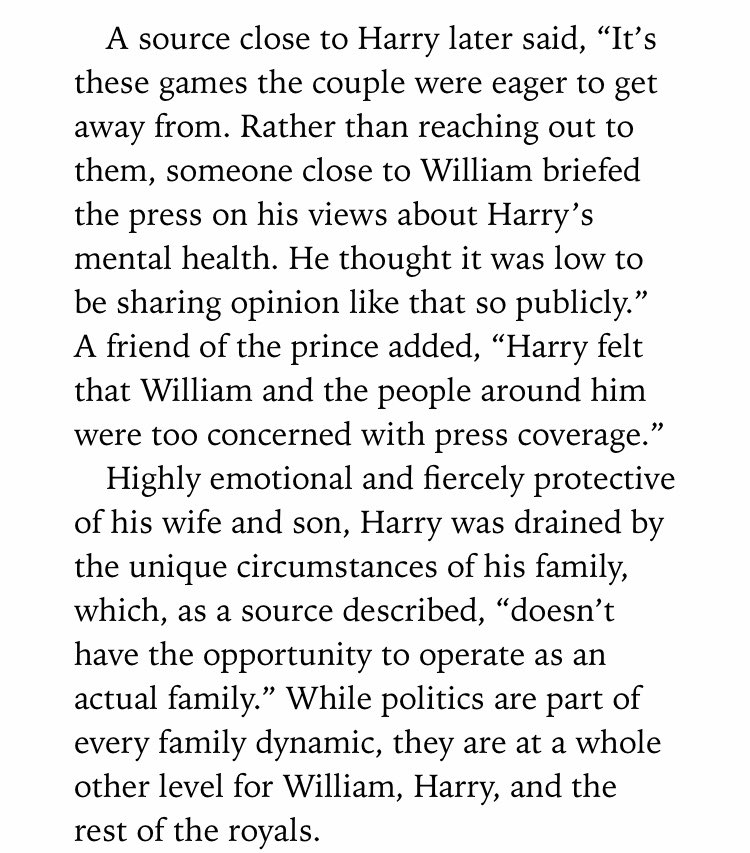 Someone close to William spoke to the press and apparently speaking about his feelings so publicly was a low blow. But Harry and Meghan DIRECTLY doing a TV interview on it was fine. (And then also doing it several times in January 2020)