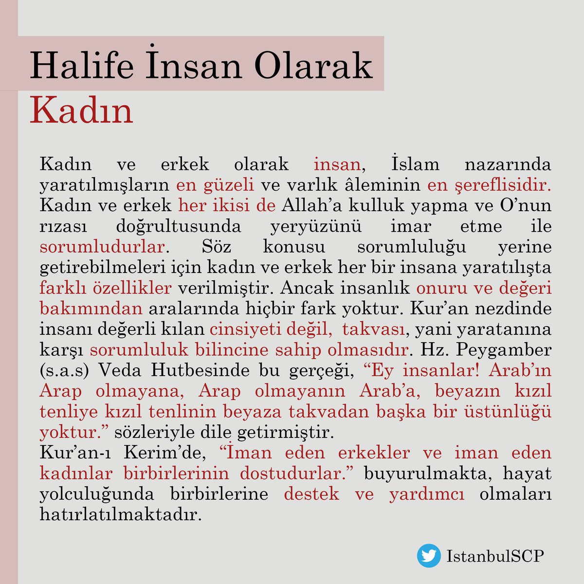 IstanbulSCP's tweet photo. Halife İnsan Olarak Kadın @DIBAliErbas https://t.co/z1Li2zrCcS
