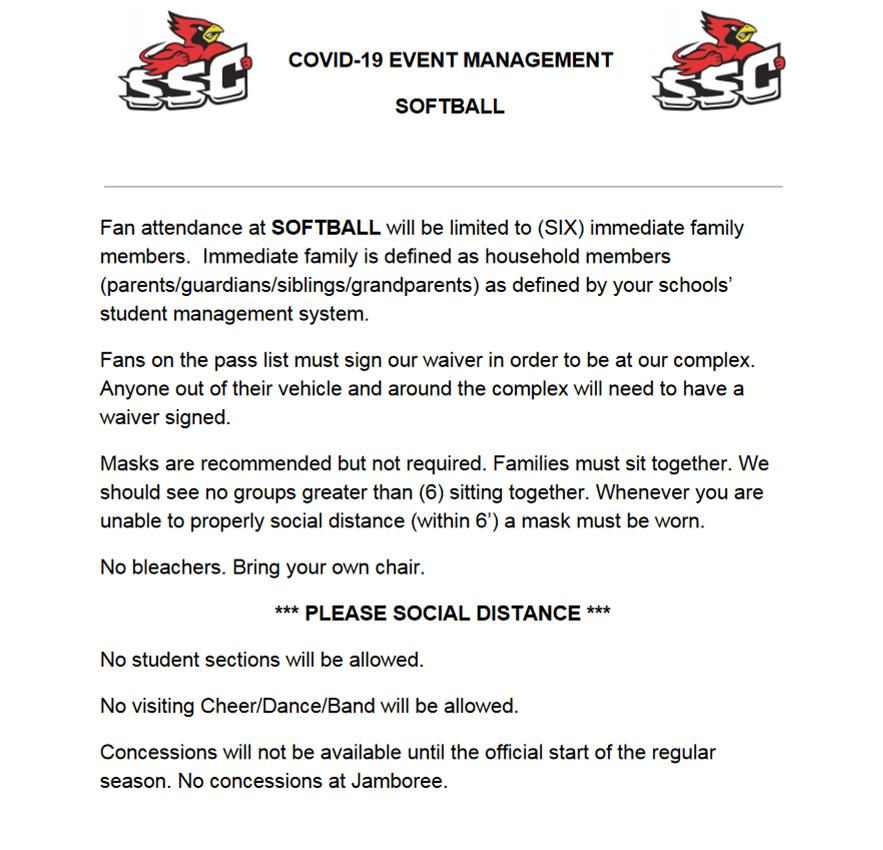 Softball hosts Ponca and North Bend today in a triangular Jamboree. 4-innings or 1-hour time limit per game. 
See our COVID-19 Event Management on our limited attendance policy.