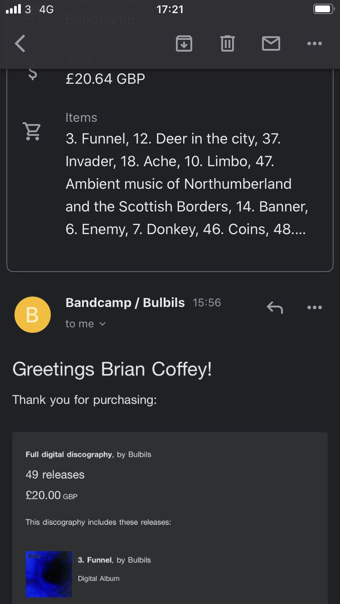 brianocofaigh's tweet photo. Not everyday one can boast about buying 49 releases in one day! [and get them for virtually nothing] @Bandcamp #bulbils #ambient #synth #folk #newcastle #geordieland #richarddawson #sallypilkington https://t.co/K98UILxiuZ