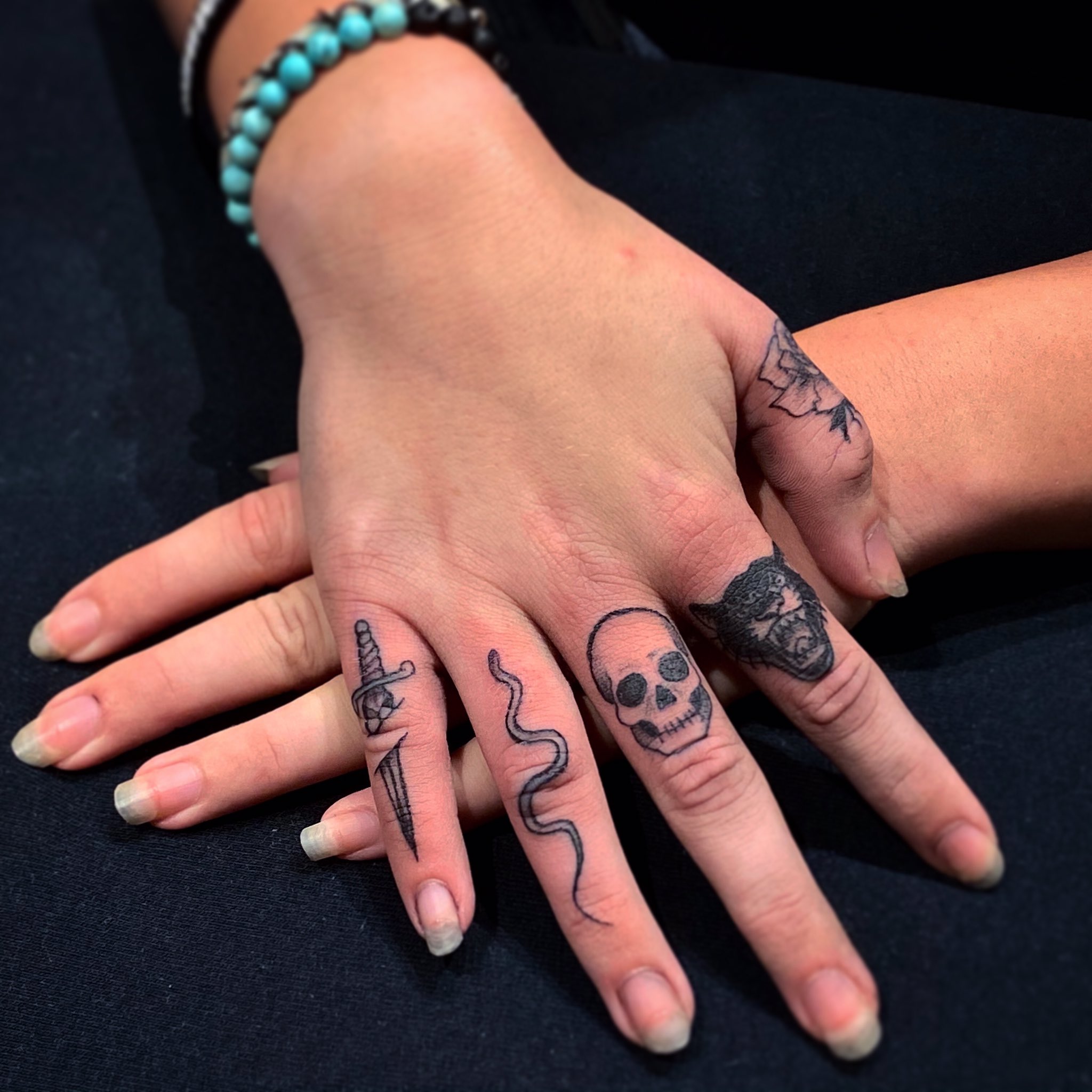 Valkyrie Tattoo - His and hers thumb tattoos! Hands often heal  unpredictably and can blot or wear off over time. If you do some research  and that's still okay then let's go