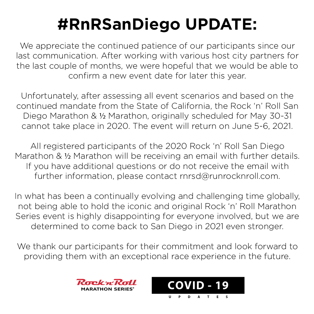 #RnRSanDiego UPDATE: