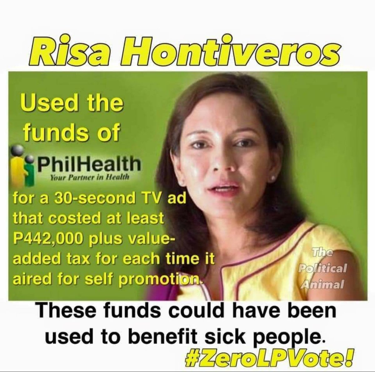 JuanAlva2005's tweet photo. @yojter @reeetstweets @ABSCBNNews Ay meron din ako nyan, yung ginamit funds ng PHILHEALTH to promote herself kc msksput na election at tatakbo xa🤣🤣, that i call a corruption..ngayon cate to post evidence against Morales? https://t.co/iwDyz7aNBt