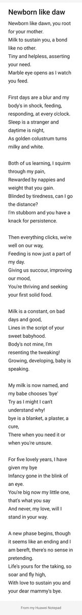 MichealDubh's tweet photo. Recently my wife wrote the loveliest poem #Newbornlikedawn about the joys and woes of #breastfeeding after she reluctantly decided to stop breastfeeding our youngest child. I just had to share it. I think she is great. @_breastfeeding @FriendsofBF #notsorrymums @BreastivalNI https://t.co/rWogEa7WJw
