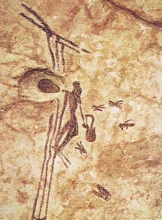 Nor is it strange that they’ve long inspired art! One 17,000-year-old cave painting from southern Spain shows someone stealing honey from a bee’s nest.  https://www.atlasobscura.com/places/man-of-bicorp-cave-painting @atlasobscura