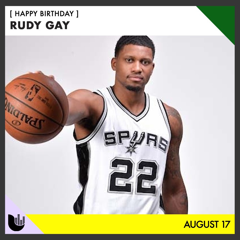 Big shoutout to San Antonio Spurs Rudy Gay and to all those celebrating their happy birthday today! 