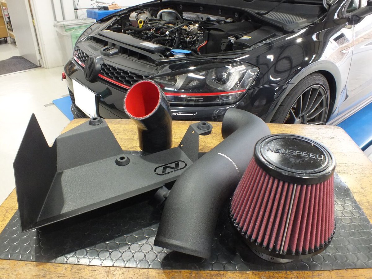 neuspeedaps's tweet image. Get ready for more turbo noises! Our P-Flo Air Intake Kit getting ready for installation on this VW GTI Mk7. If you have a turbocharged car and don't have an intake, you're missing out!