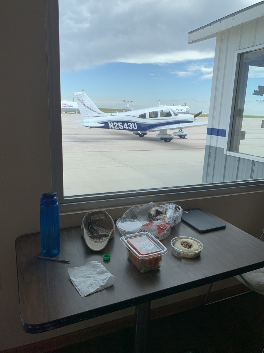 With that in mind, the landing was uneventful. I made a quick stop for fuel, a snack, and an assessment of my planned last leg of the day, deciding to head on to Sheridan WY, about 90 min away. This would set me up well for my next day - to cross the Continental Divide in MT.