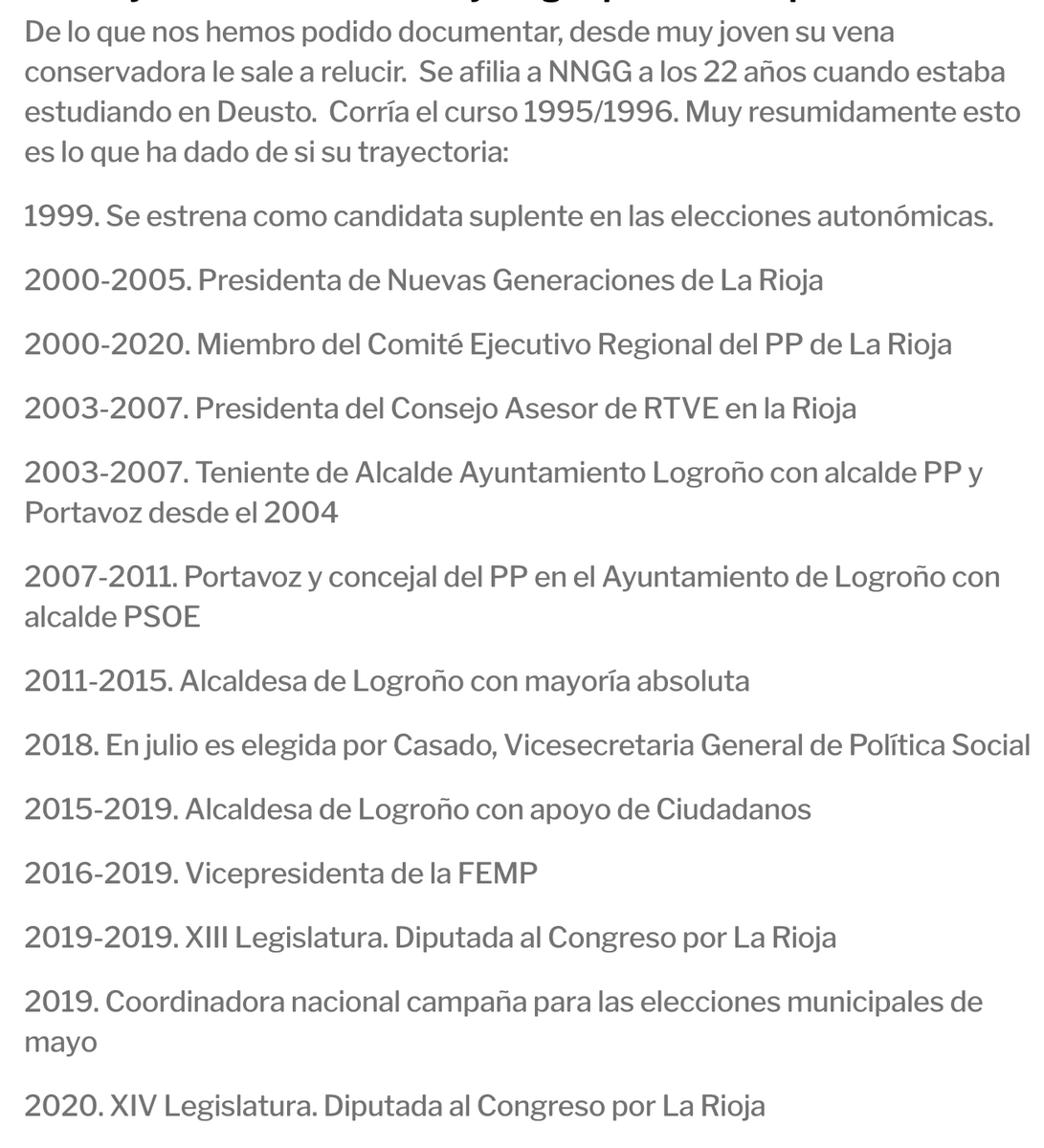 A diferencia de Cayetana, Cuca Gamarra solo ha vivido de la política. De cargo a cargo y tiro porque me toca, desde los 22.