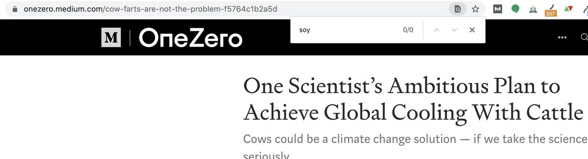 Look at  @ozm 's article two tweets ago, which was a solid read TBH. Search for the words, "corn" or "soy" in this article. Nothing for you either? Let's address the real problem! Burger King is not the problem. The *problem* is how much we dance around the *problem*. 4/8