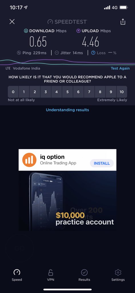 Harish7061's tweet photo. @VodafoneIN Seriouslyyyyyy? Is this your 4G speed in Madurai..... #vodafonesucks https://t.co/TpuriKSmAO