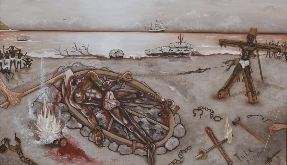 Di aki a tene nan te ku 3 di òktober 1795 dia ku a transportá nan pa Rif.Na Rif a sentensiá Tula sin ningun klase di proseso, a mara Tula na un palu di krus, torturá Tula bibu, kima su kara i despues dekapit’é, aki nan a laga su kabes riba staka.