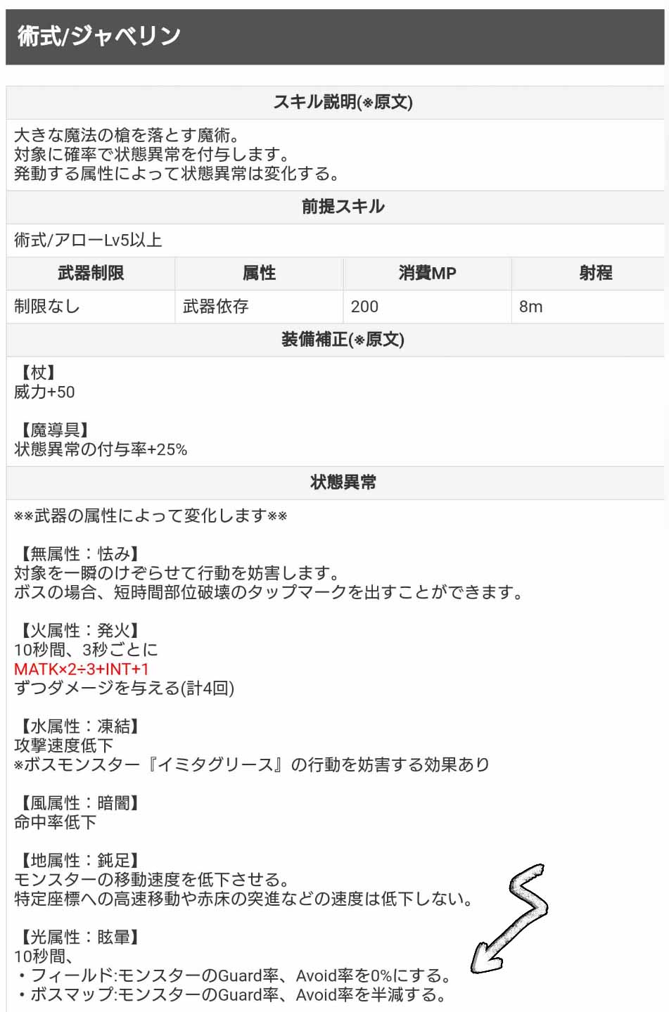 ヨンマルヨン トーラム ガーナマナ 壁するのは問題ないんだけど 火力さんから Guard が多いとの意見 何かできるか調べて ジャベリン マジックスキル に到達 光属性の手甲で使えば スキルは スタジェがある 試さねば トーラム トーラム