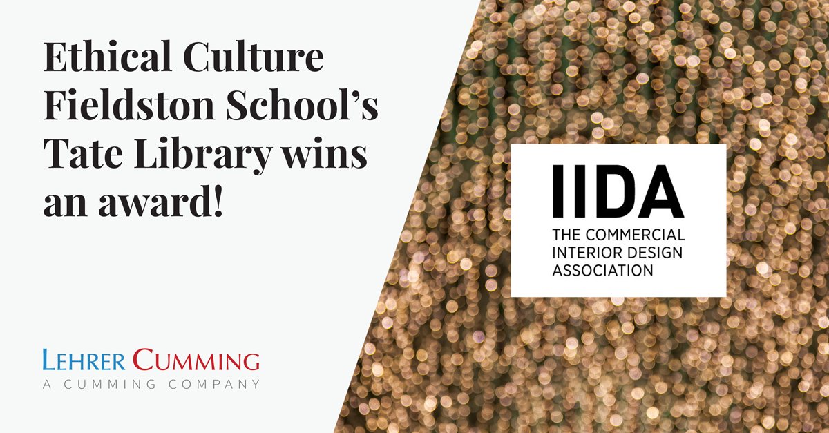 Cumming_Group's tweet photo. We have some exciting news to share! The Tate Library was recently awarded the 2020 Library Interior Design Award by the @IIDA_HQ. Congratulations to the team! @EthicalCultureFields, @AROstream, and @Consigli1905 https://t.co/IWwUrnvH2f #buildingvalue #projectmanagement https://t.co/Ow2G65CpwW