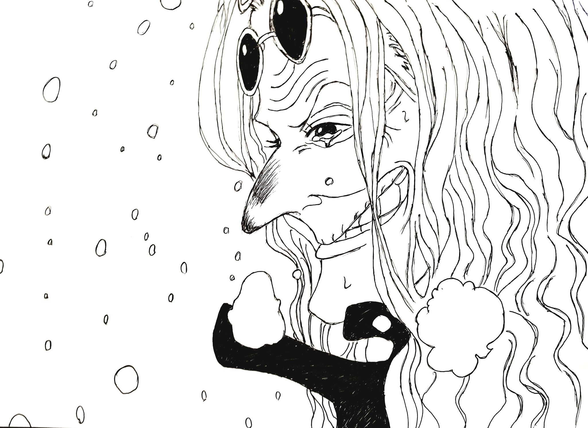 10円船長 湿っぽいのは キライでね ボールペン画 模写 ワンピース ドクターくれは ドクトリーヌ ピチピチの130代 T Co 1xowdcx14u Twitter