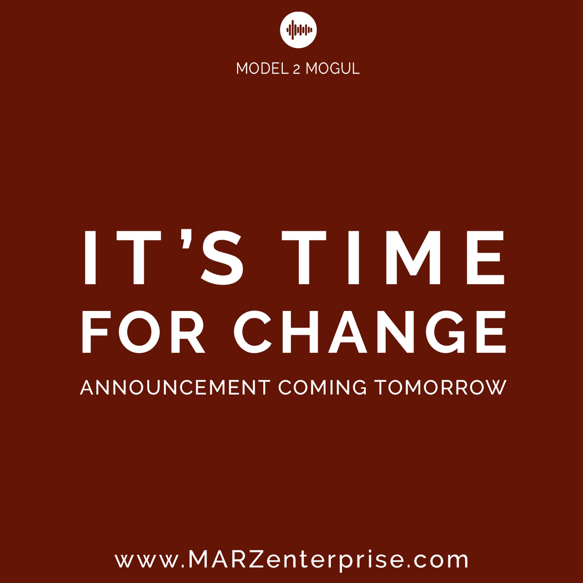 MarzEnterprise's tweet photo. Did you know that 30% of models say they lack resources to get started in their career and 85% say they wish they had more guidance to reach their goals?
Well, we think itβs time to change those statistics...
STAY TUNED for an exciting announcement!
#model2mogul https://t.co/eBc6fngB8a