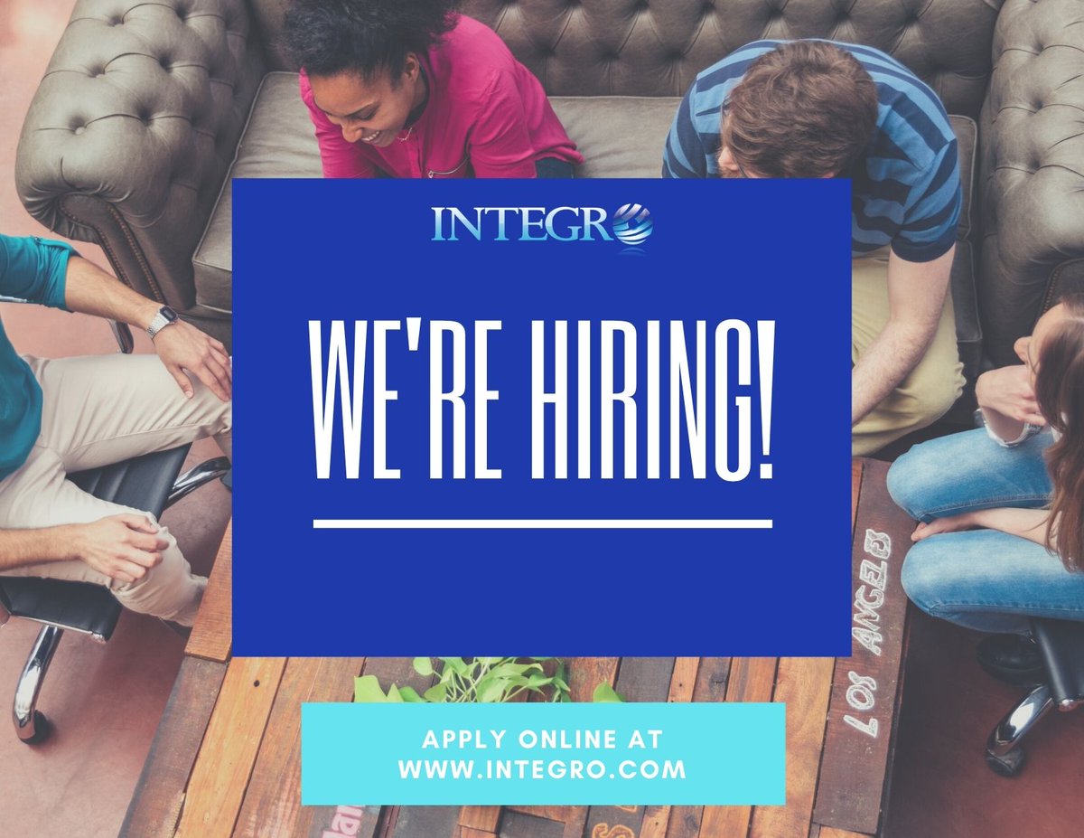 Come join our team! Now hiring Project Managers, Technical Consultants, Account Executives, and more. Apply today: bit.ly/312XvDO