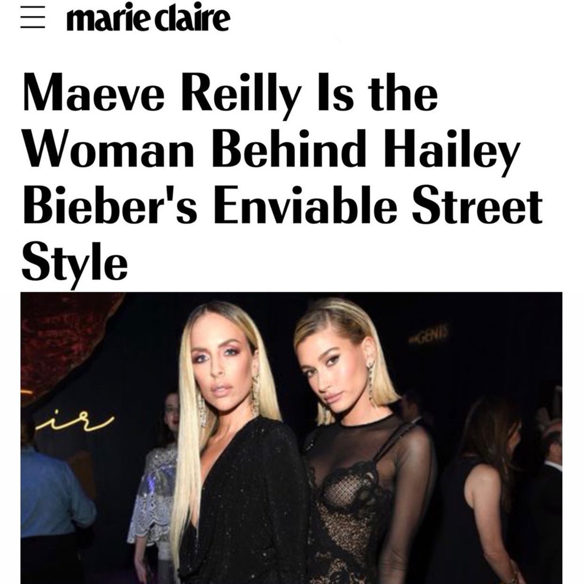 FITAlumni's tweet image. Did you catch @FIT Alum &amp;amp; #CelebrityStylist @StyleMEMaeve on the @marieclaire website last month? To read about her process &amp;amp; how off-duty / street style has become just as important as red carpet --&amp;gt;
marieclaire.com/fashion/a33239…
#fitalumni #fitnyc #haileybieber #maevereilly