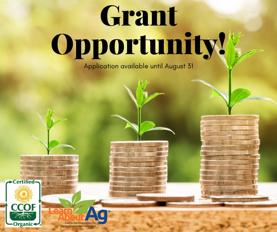 There is still time to apply for The Look at Agriculture... Organically! grants! Grants of up to $1,000 will be provided to educators nationwide to support the integration of organic agriculture into regular classroom instruction. Click the link to apply!
ow.ly/jJub50B1Q15