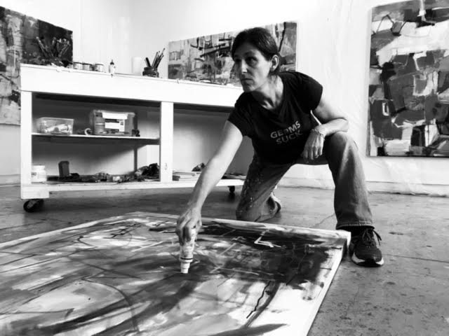 GatewayArtist's tweet photo. Meet @jodiferrier!  👋🏼, one of our #GatewayOST artists who will be joining our virtual #OpenStudioDay on 8/22!

Jodi is an emerging artist currently living and working in Washington, DC and her work lies somewhere between abstraction and reality. #AbstractArt #PrinceGeorgesCounty https://t.co/J7kPz3Fk3q