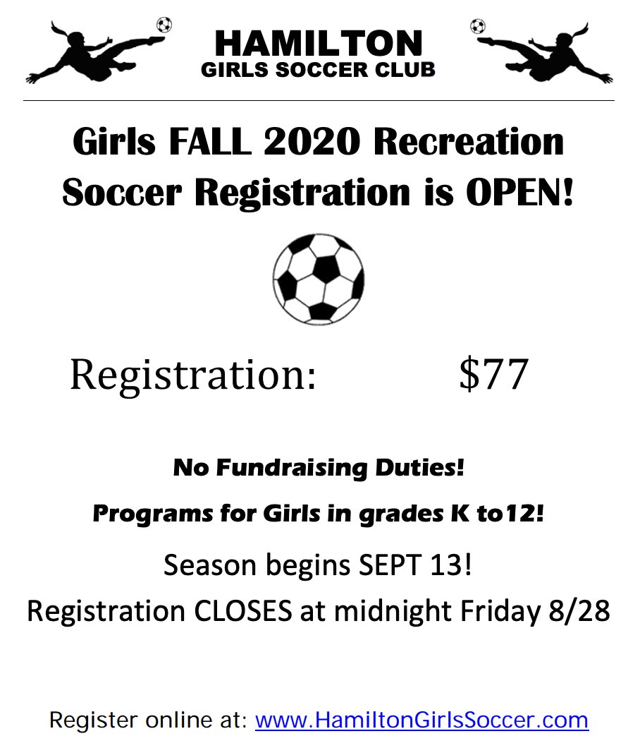 The Hamilton Girls Soccer Club is a great way to connect outside of school!