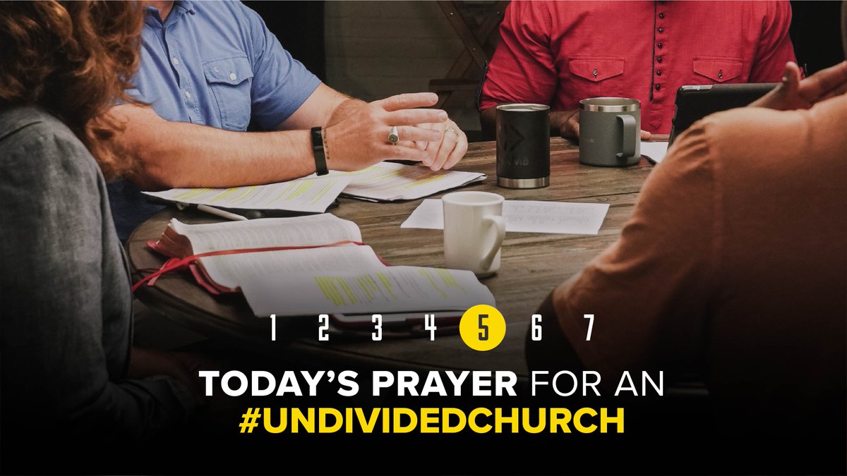 Join us in praying for an #UndividedChurch. Day 5's prayer comes from <a href="/JimmyScroggins/">Jimmy Scroggins</a>, lead pastor of <a href="/gofamilychurch/">Family Church</a>.

"God, I pray we would be an undivided Church that has conversations about race relations that are clear, helpful &amp; honest, and in a way that’s gospel-centered.”