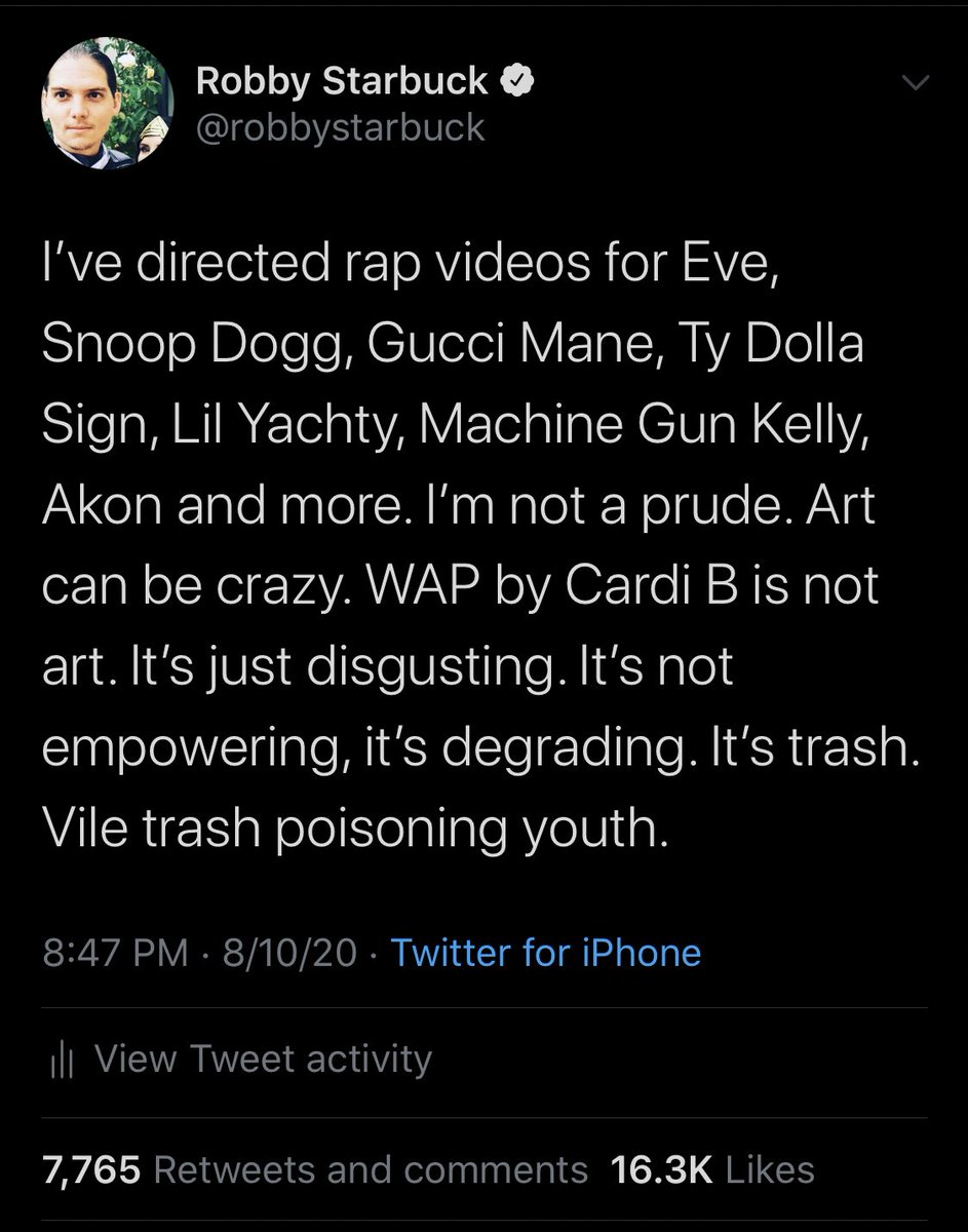 This thread I wrote about why the new Cardi B WAP song & video is terrible for our youth has been seen by millions of people now on social media. I want to respond to the critics. This may take a while but it’s worth going deeper on this. So here we go...