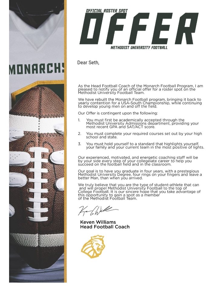 SethFreeman03's tweet photo. Thanks @CoachMagouirk for the offer. Got big decisions to make💪 https://t.co/GHXiUGIepC