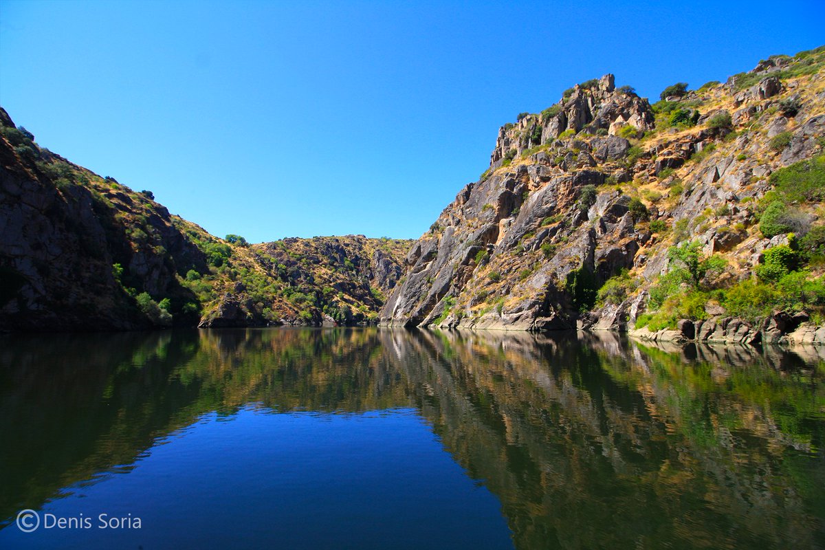  Yeren les 11h y tocaba facer como que yéremos turistes. Baxemos entós al ríu pa dir en barcu pente les foces del  #Douro, con escobios de 200 m —Quer plano do percurso em português ou castelhano?—Tem em mirandês?—Em mirandês? Ehm, não…MUI GUAPO LES FOCES DEL DOURO