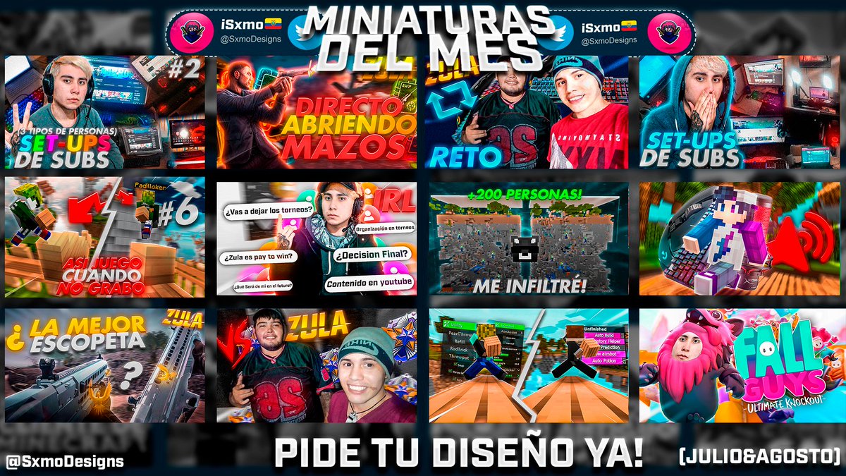 ➽ Miniaturas Del Mes (07&amp;08)♥

•Precio: MD ♥

•RT &amp; ❤ se agradece muchisimo uwu (: