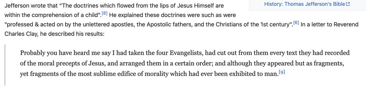 Thanks to  @omonuwaero for pointing me to this: https://en.m.wikipedia.org/wiki/Jefferson_Bible