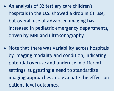 AliRaja_MD's tweet photo. #PediCT Is Down, But Use of #PediAdvancedImaging Still High -
Use of #PediMRI & #PediUS continued to increase since 2014.
https://t.co/pT6O6qcSw8
@medpagetoday
#PediED https://t.co/EF1QEN9LmX